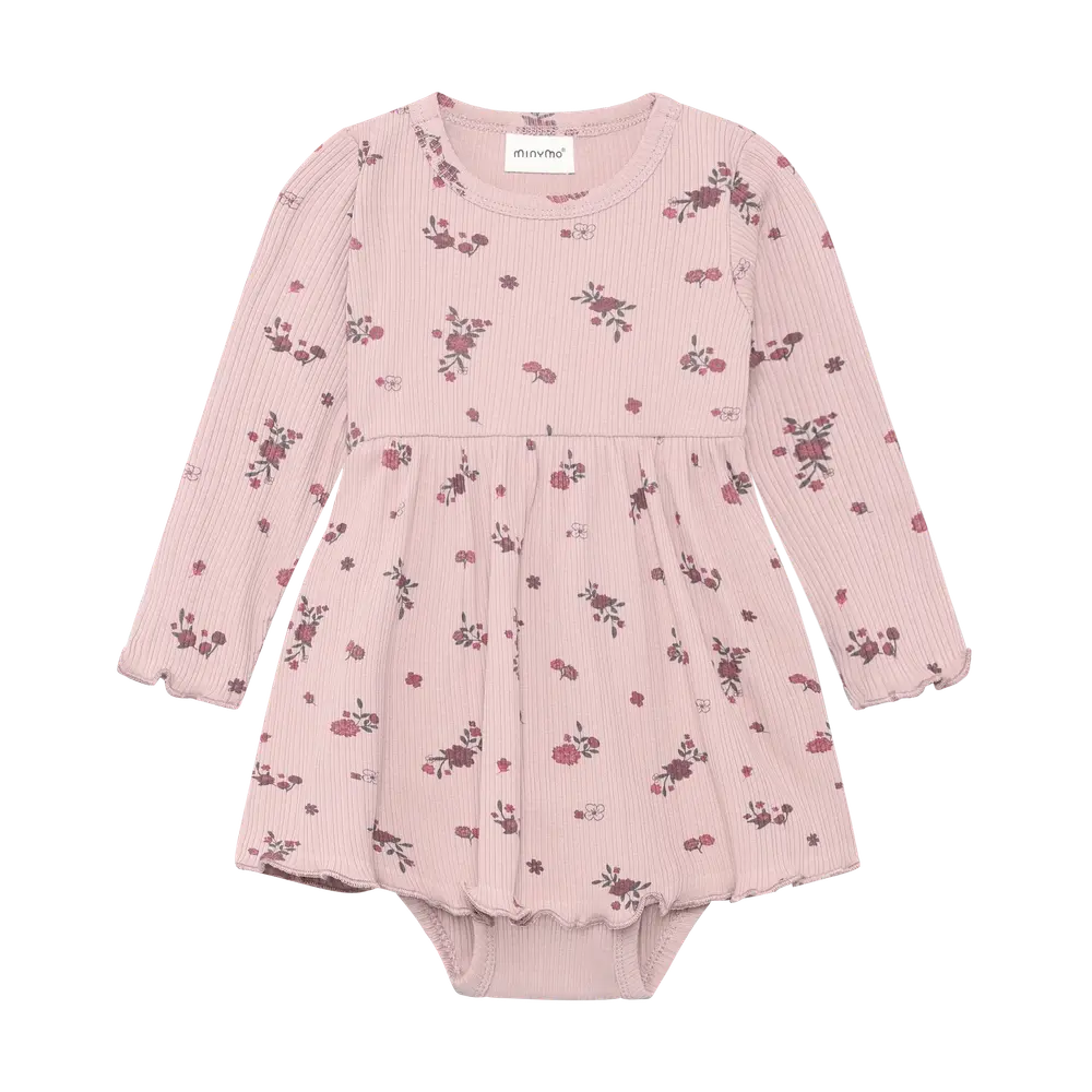 Langærmet Rib Bodykjole   Fawn   56 fra Minymo