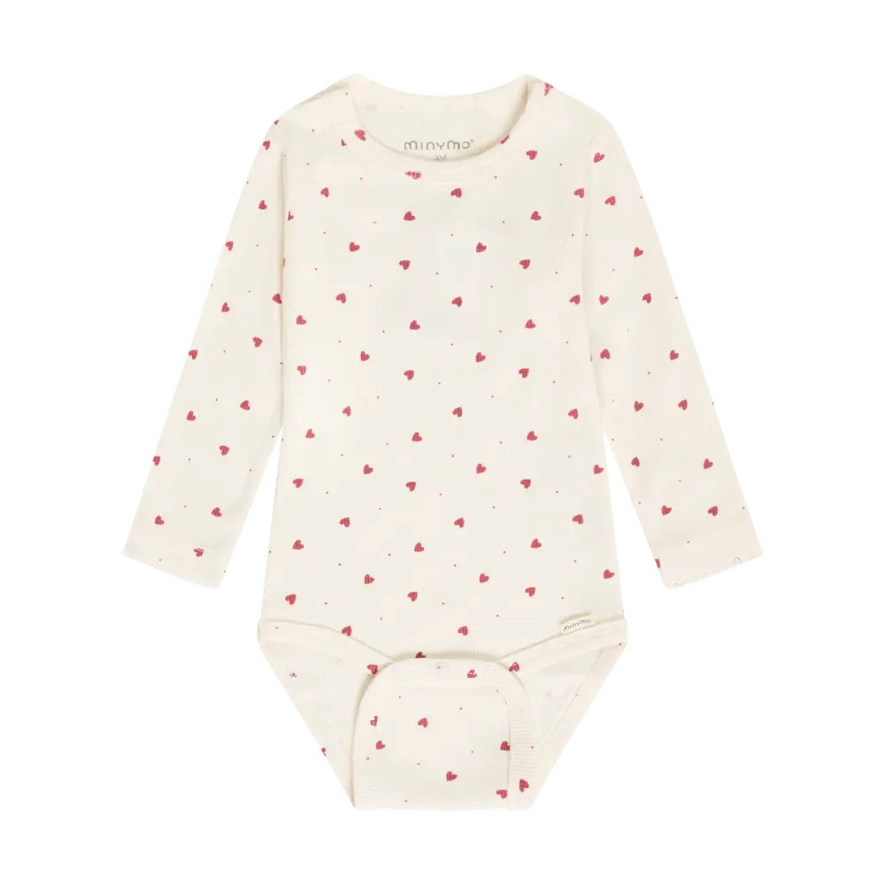 Langærmet Rib Body Eggnog 86 fra Minymo