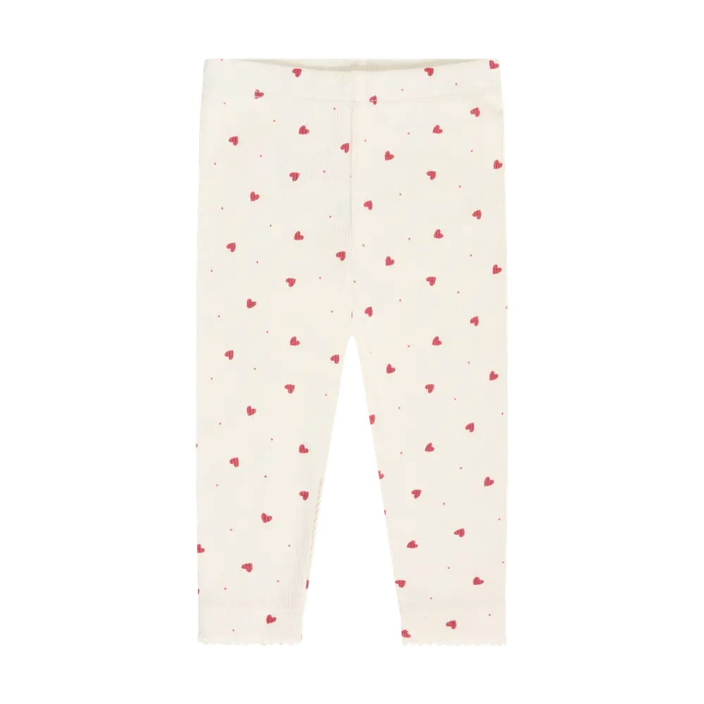 Rib Leggings   Eggnog   68 fra Minymo