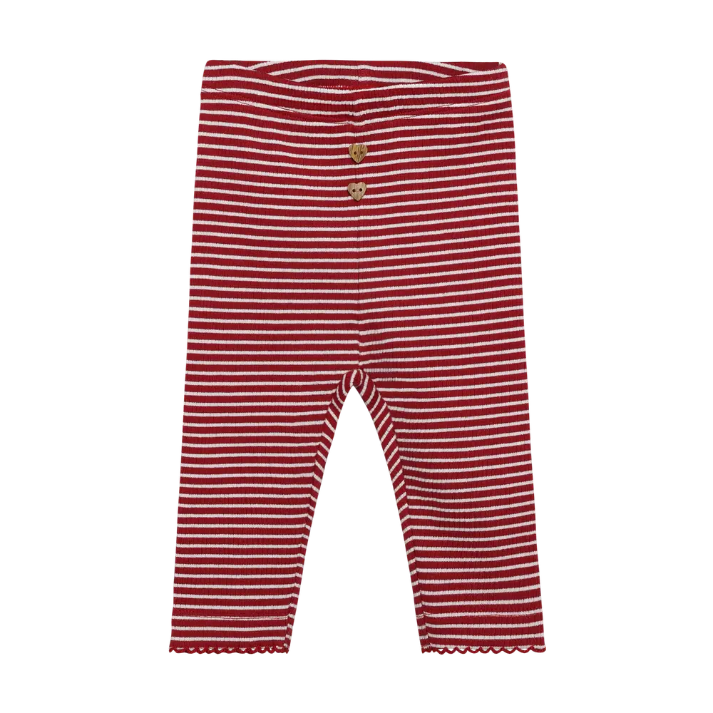 Rib Leggings   Rio Red   56 fra Minymo
