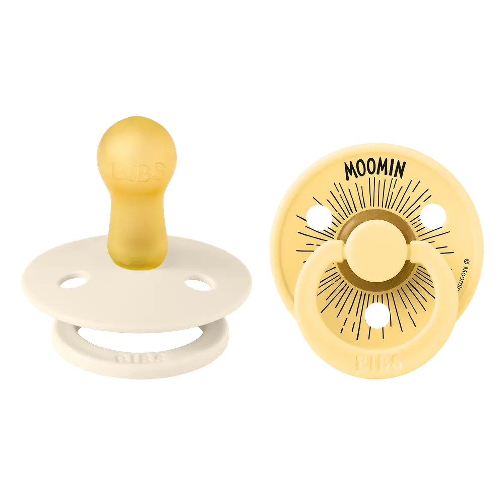 Moomin Sut Moomintroll 2pk Str 2   Ivory Pale Butter fra Bibs