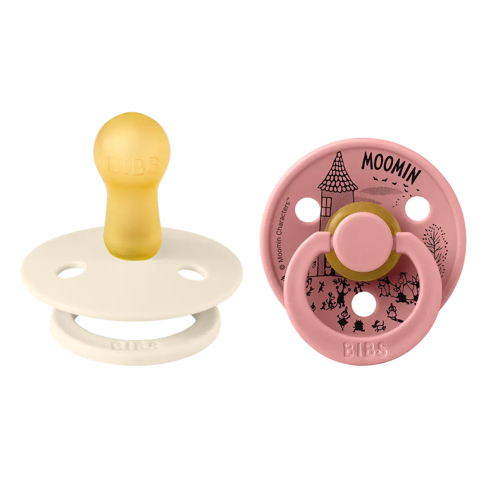 Moomin Sut Littlemy 2pk Str 2   Ivory Dusty Pink fra Bibs