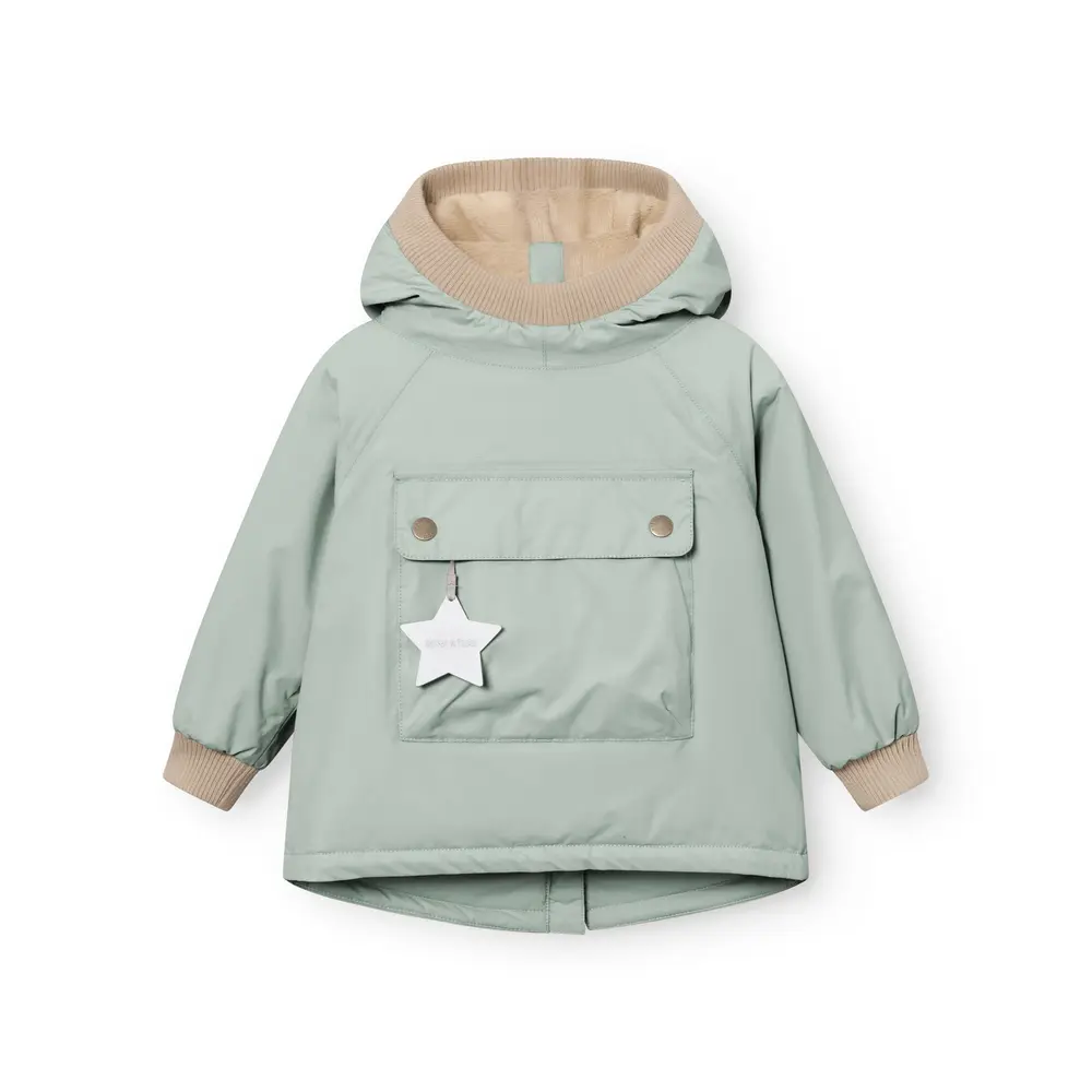 Matbabywen Fleeceforet Vinteranorak   Slate Gray   9 Mdr. 74 fra Mini A Ture