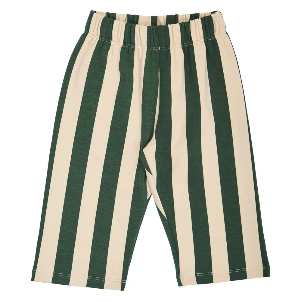 Stripe Bukser   Oak Forest Green   74 fra Müsli