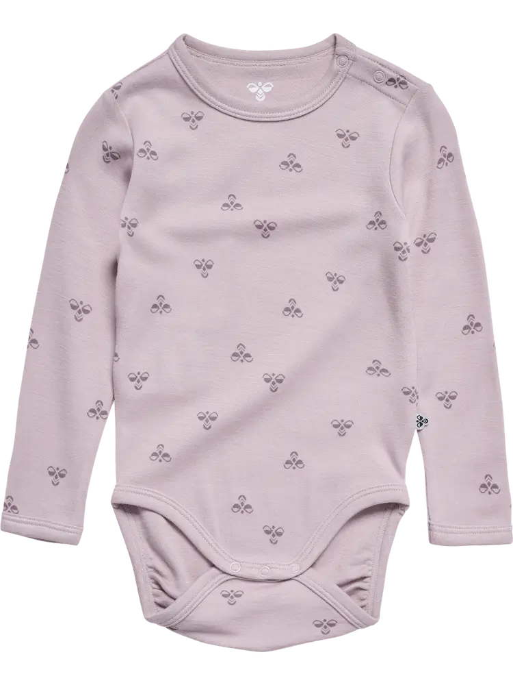 Uld Langærmet Body   Cloud Gray   92 fra Hummel