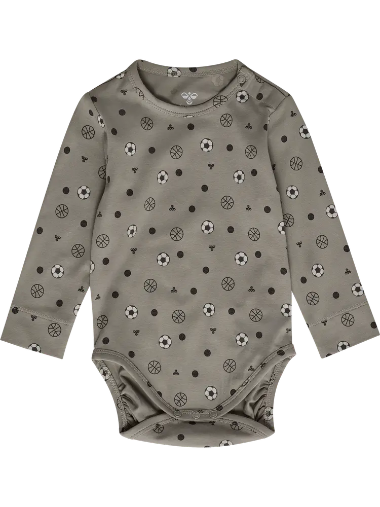 Langærmet Body M. Print Vintage Khaki 86 fra Hummel