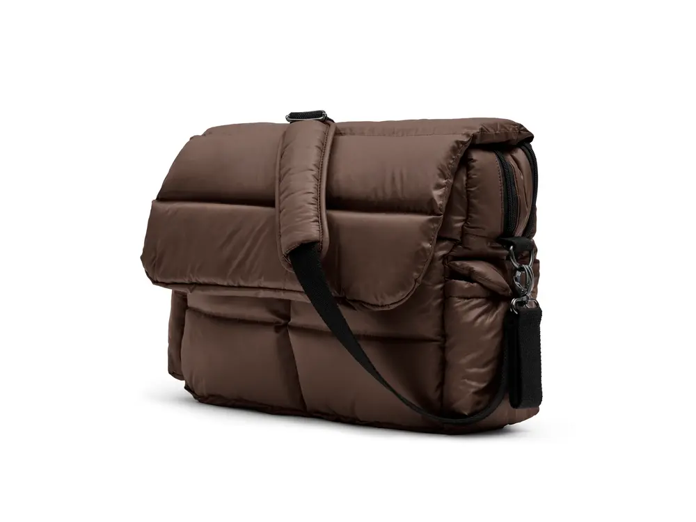 Kong Walther Pusletaske   Puffer Chocolate Brown fra Kongwalther