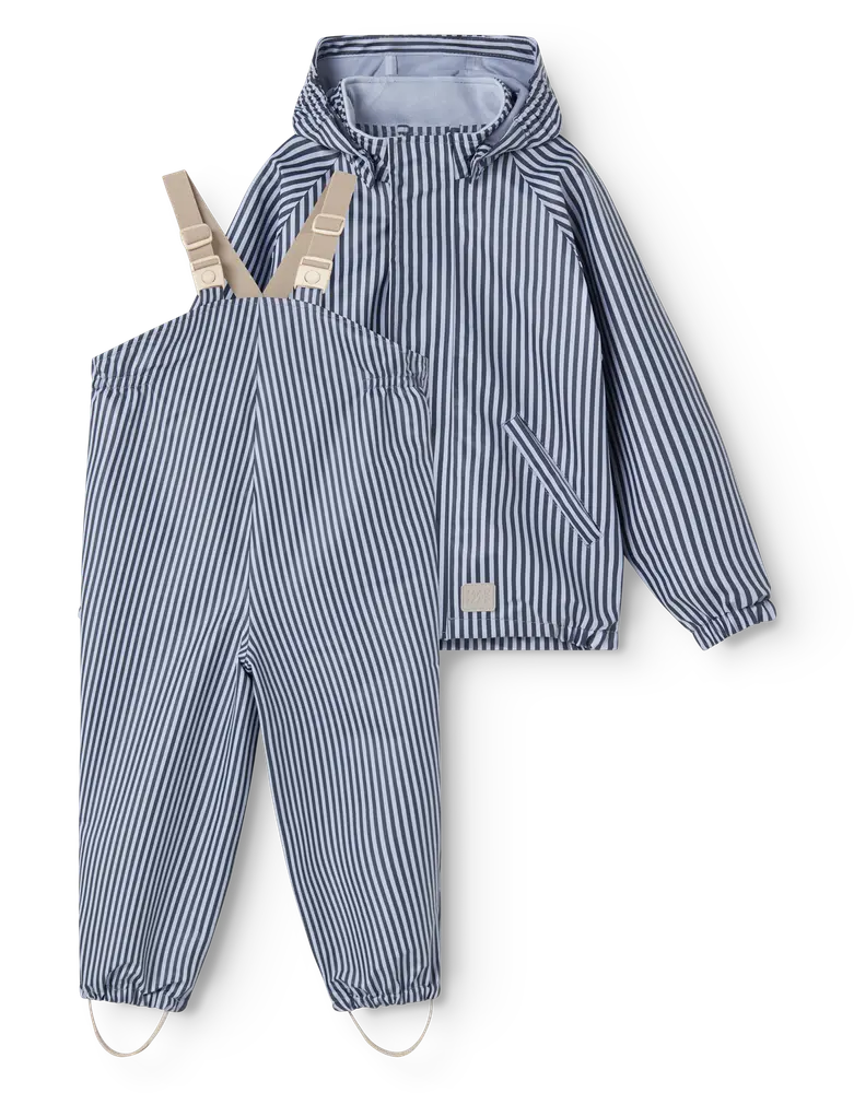 Oddy Regnsæt Blue Stripes 74 fra Marmar Copenhagen