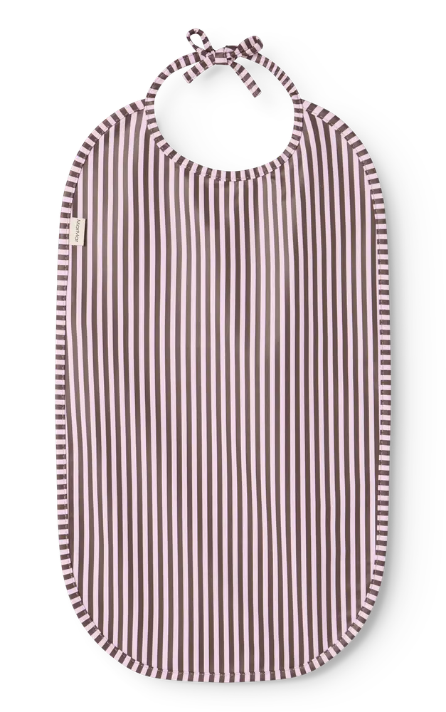 Bib Spiseforklæde Pink Brown Stripes fra Marmar Copenhagen