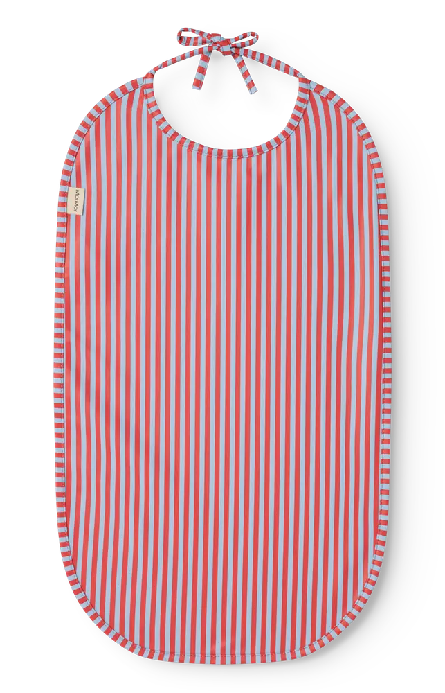 Bib Spiseforklæde   Blue Red Stripes fra Marmar Copenhagen