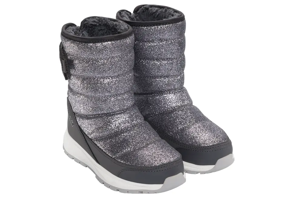 Equip Glitter Warm Wp Pull On Vinterstøvle   Dark Grey   26 fra Viking
