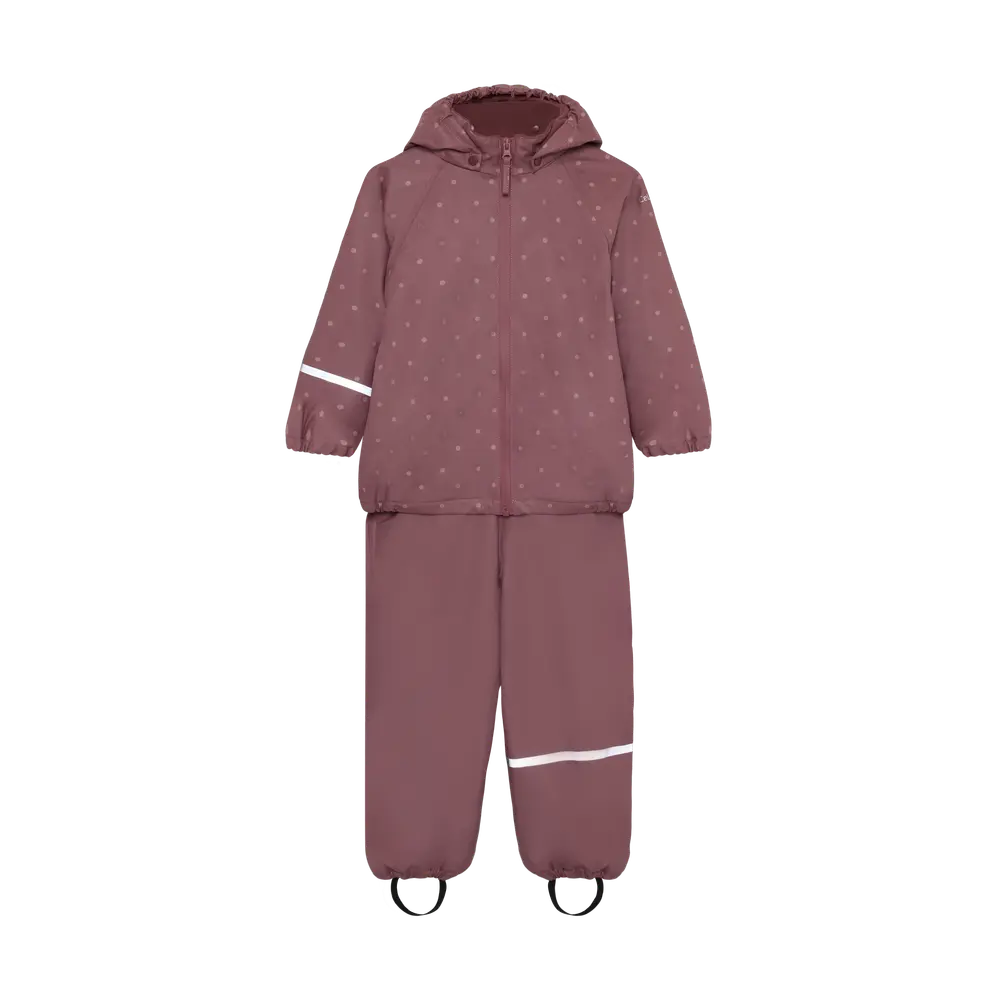 Regn Sæt M. Fleece   Rose Brown   110 fra Celavi