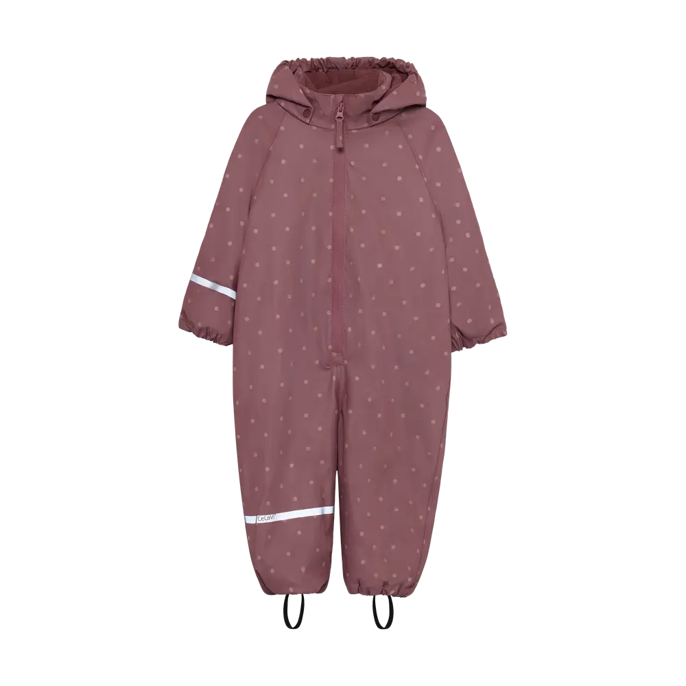 Regndragt M. Fleece   Rose Brown   100 fra Celavi