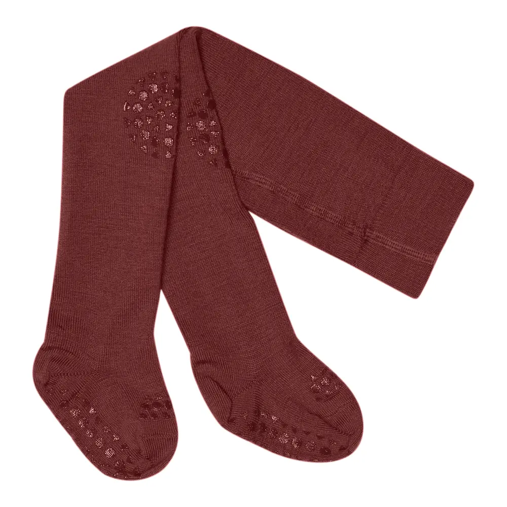 Kravle Strømpebukser Uld   Grape Skin   12 18 Mdr. fra Gobabygo