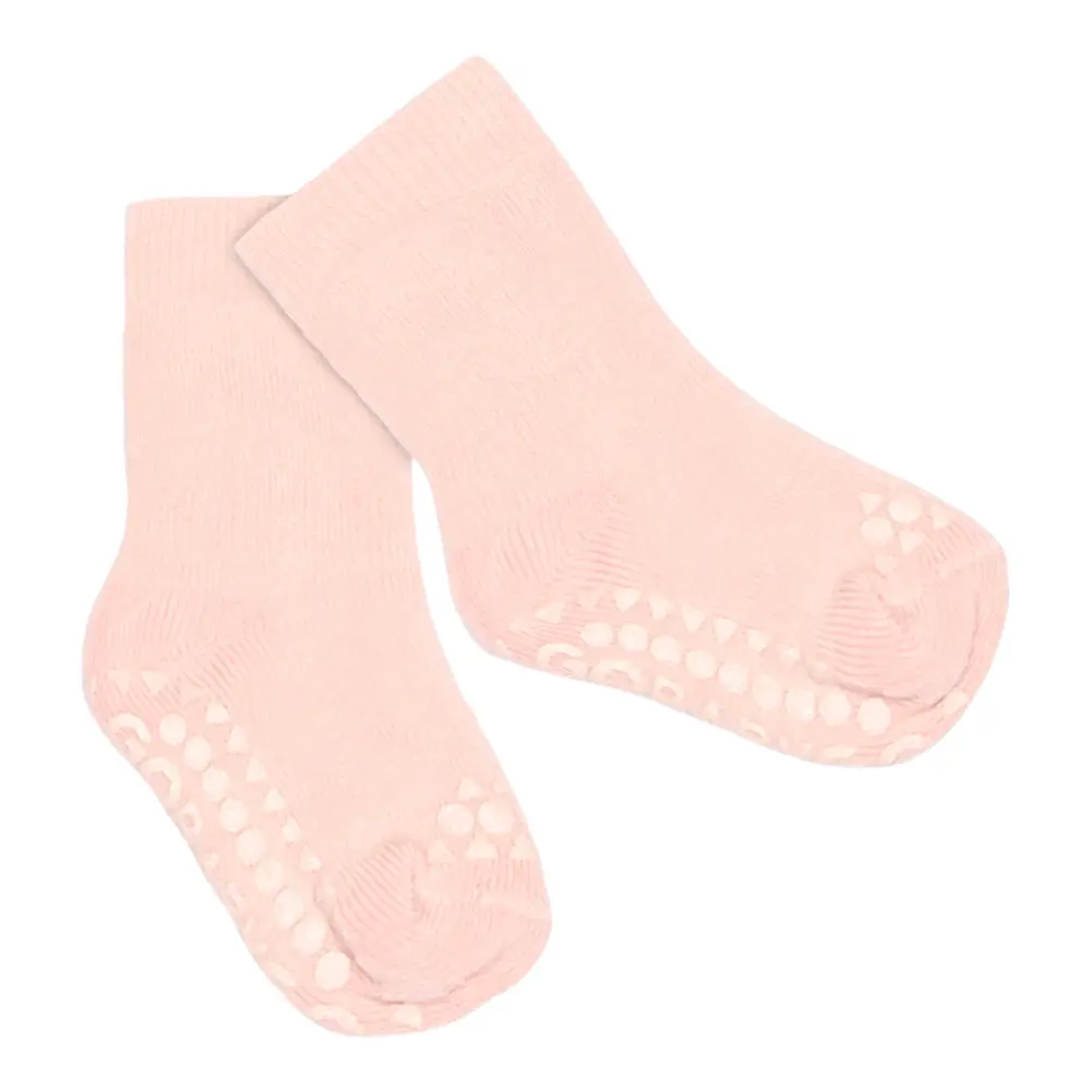 Skridsikre Strømper Terry Bomuld   Soft Pink   17 19 fra Gobabygo