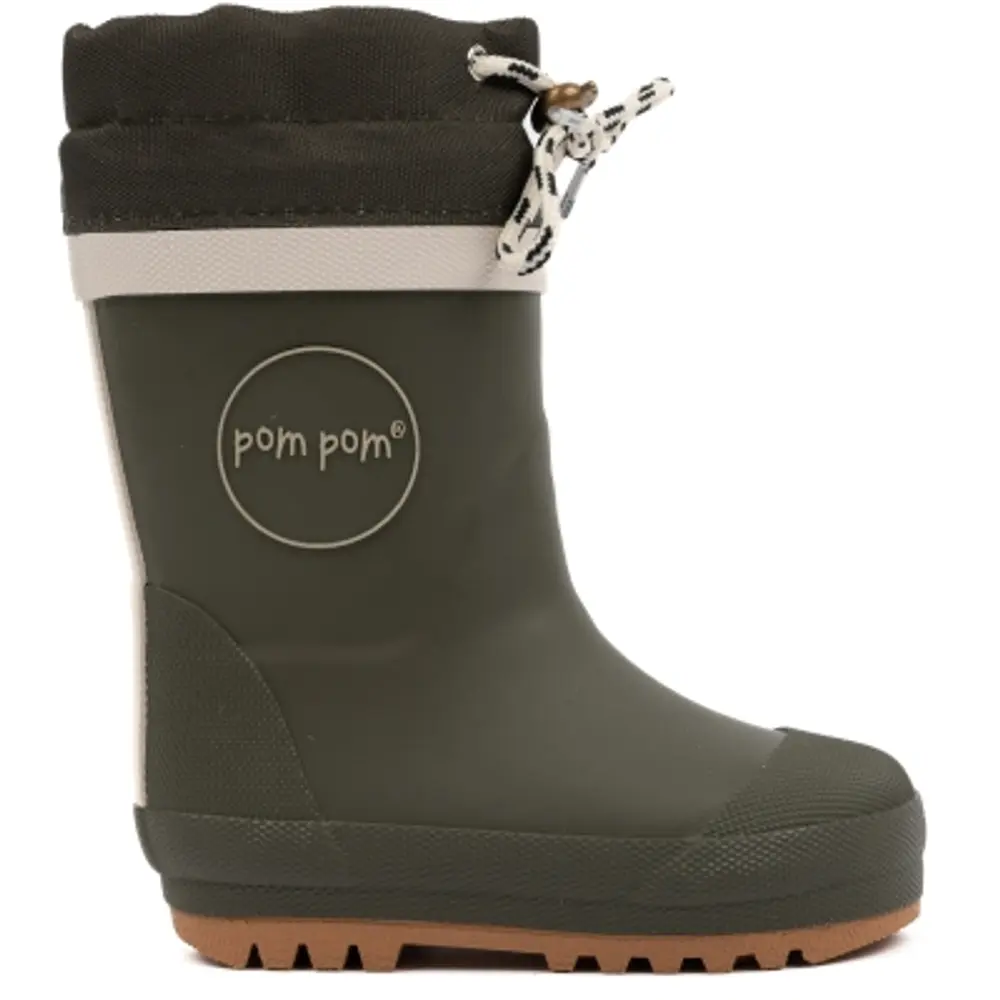Gum Støvle Thermo   Hunter Green   28 fra Pompom