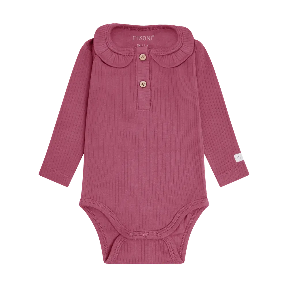 Langærmet Rib Body   Crushed Berry   56 fra Fixoni