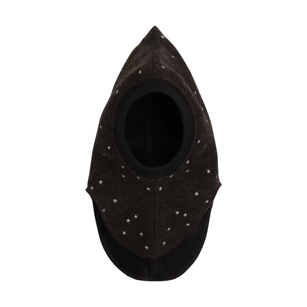 Elefanthue Uld   Dark Brown Melange   52 fra Huttelihut