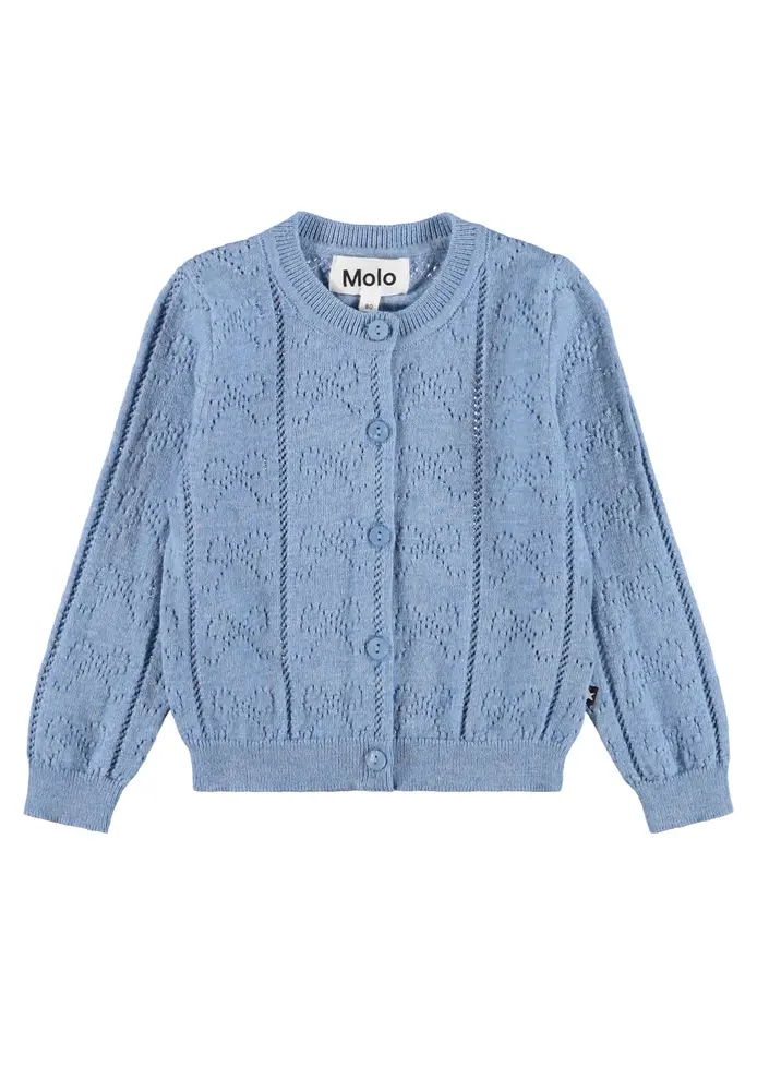 Gertrud Cardigan Topaz Blue 86 fra Molo