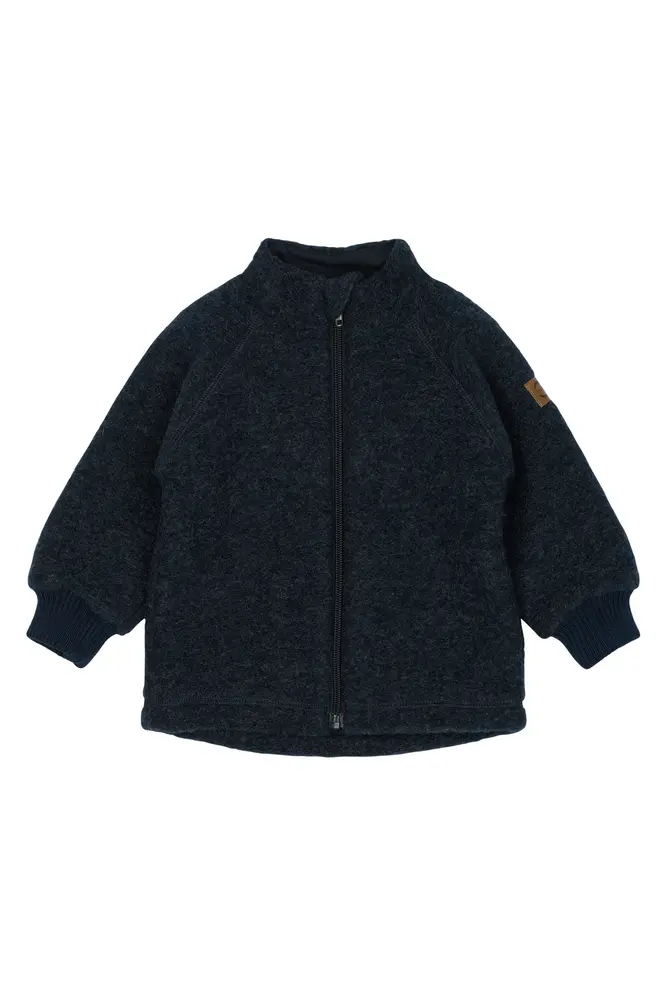 Uld Cardigan   Blue Night   92 Cm fra Mikk-line