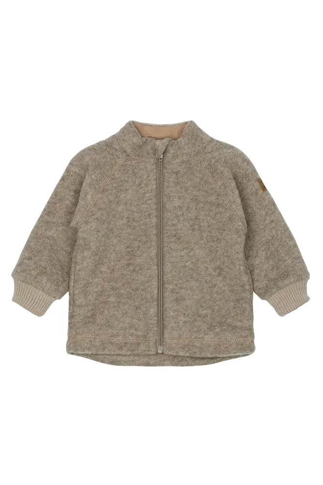 Uld Cardigan Melange Denver 4 år fra Mikk-line
