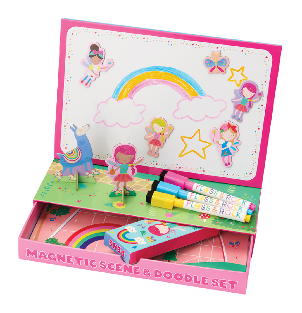 Magnetisk Lege & Tegnesæt   Rainbow Fairy fra Floss & Rock