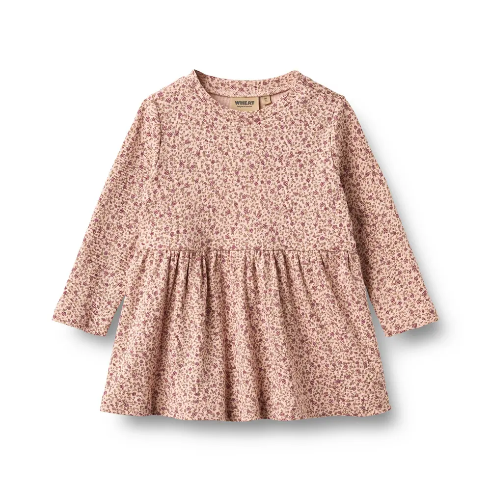Sessa Jersey Kjole   Dime Rose Small Flowers   80 fra Wheat