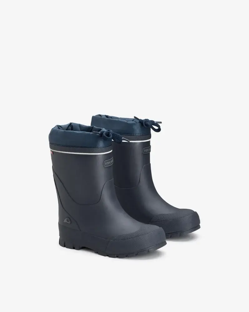 Jolly Warm Gummistøvle   Navy Grey   27 fra Viking