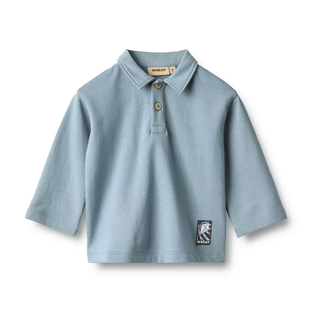 Vilhelm Sweatshirt Faded Denim 62 fra Wheat