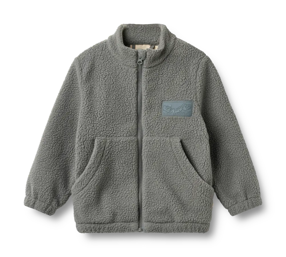Helge Fleece Jakke Flint 104 fra Wheat