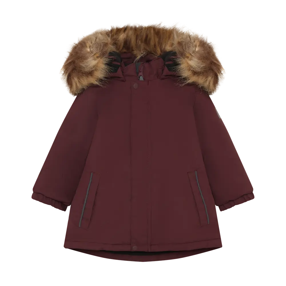 Parka M. Fake Fur   Catawba Grape   98 fra Color Kids