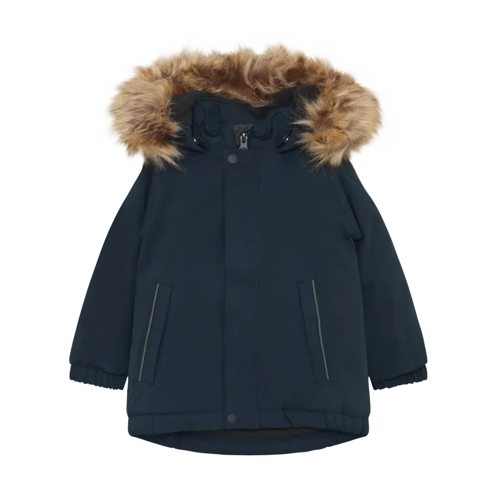 Parka M. Fake Fur   Total Eclipse   98 fra Color Kids