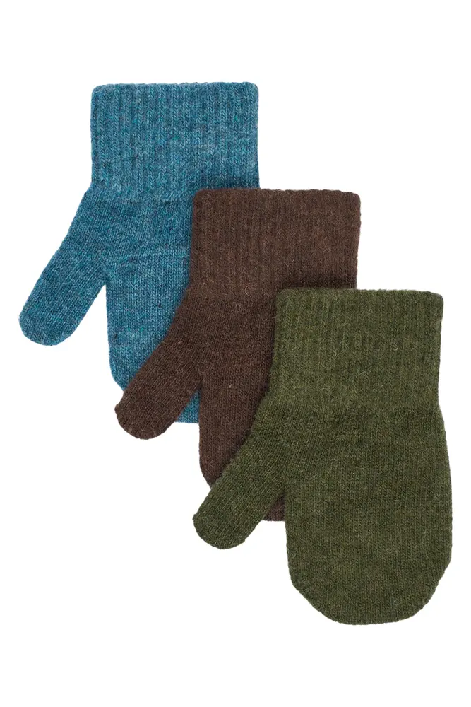 Mikk Line Magic Luffer 3 Pak   Blue Mirage Kombu Green Coffee Bean   0 2 år fra Mikk-line