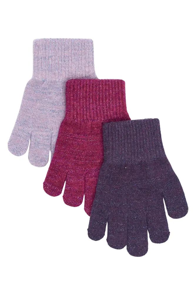 Mikk Line Magic Handsker 3 Pak Plum Perfect Catawaba Grape Purple Sage 4 7 år fra Mikk-line