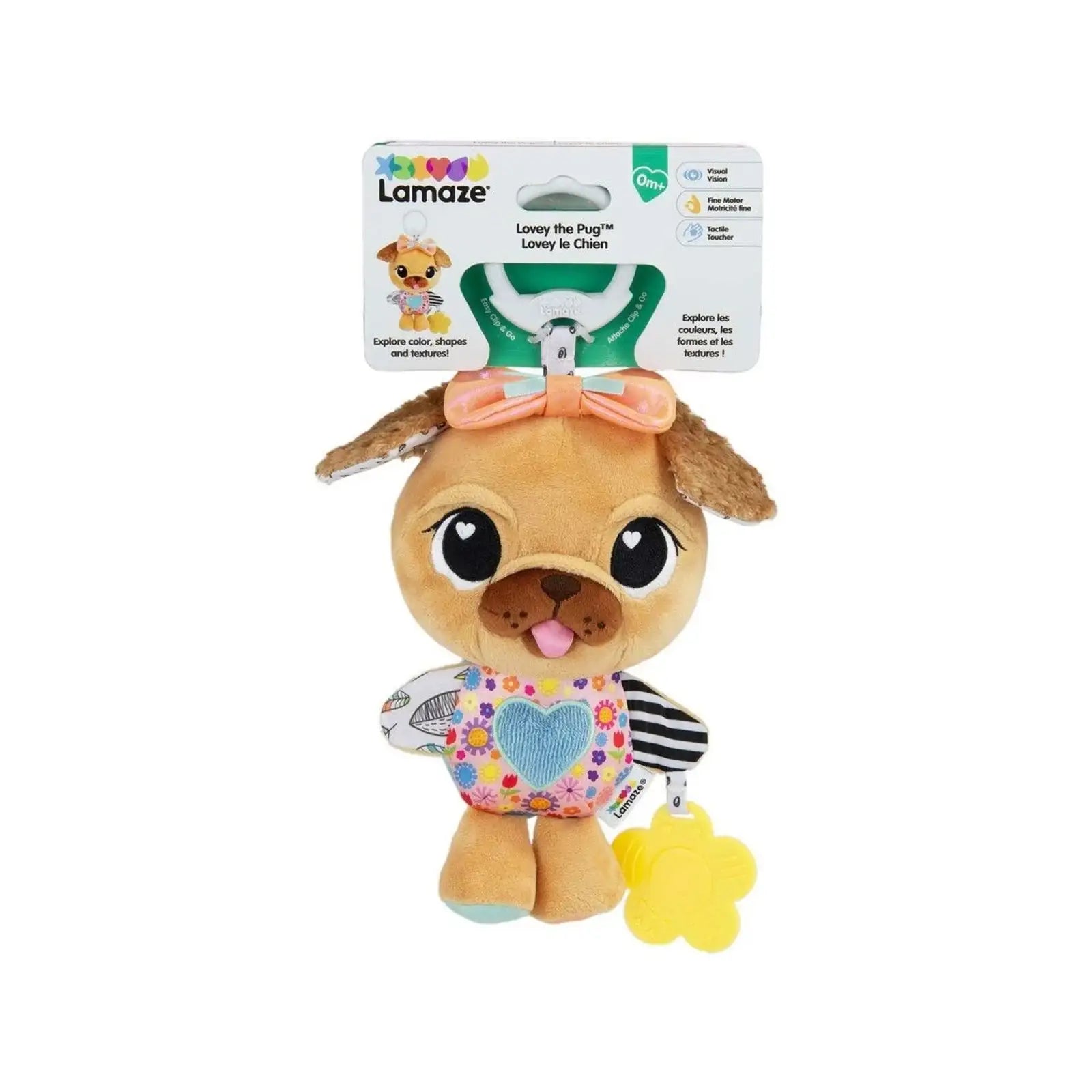 Lovey The Pug Clip & Go fra Lamaze