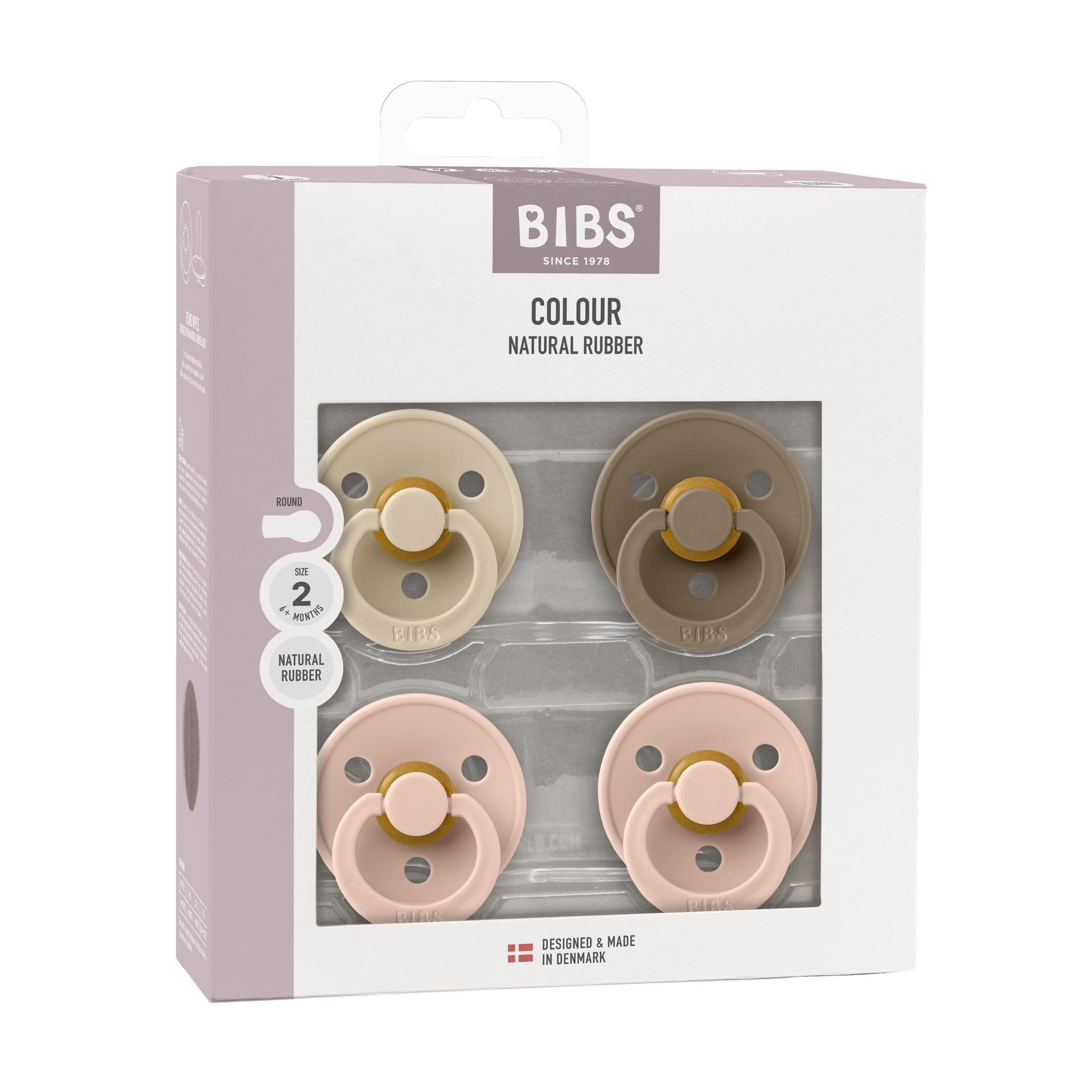 Colour 4 Pak Str 2   Baby Blush fra Bibs