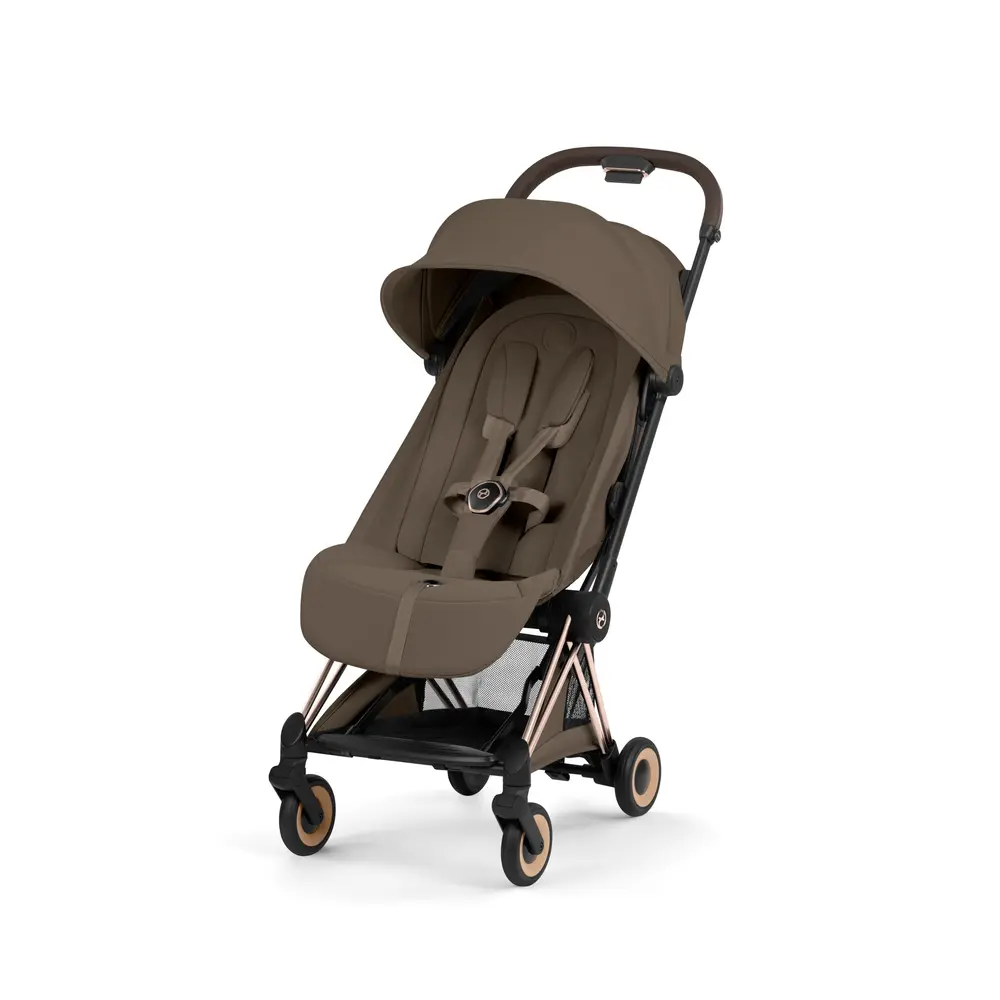 Coya Style Klapvogn   Rosegold Coconut Brown fra Cybex