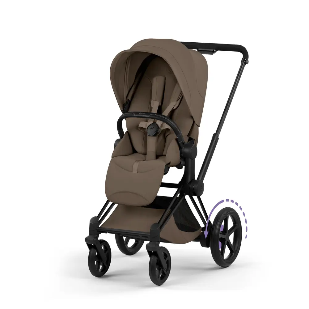 E Priam Klapvogn   Style   Coconut Brown Matt Black fra Cybex