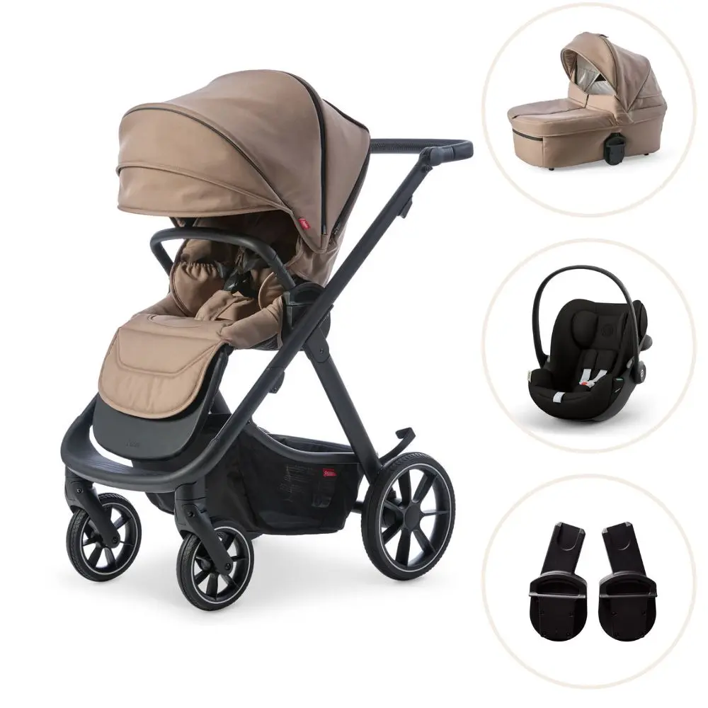 Evoke Kombivogn Med Cybex Cloud G3 Og Adapter   Sandstone fra Odder