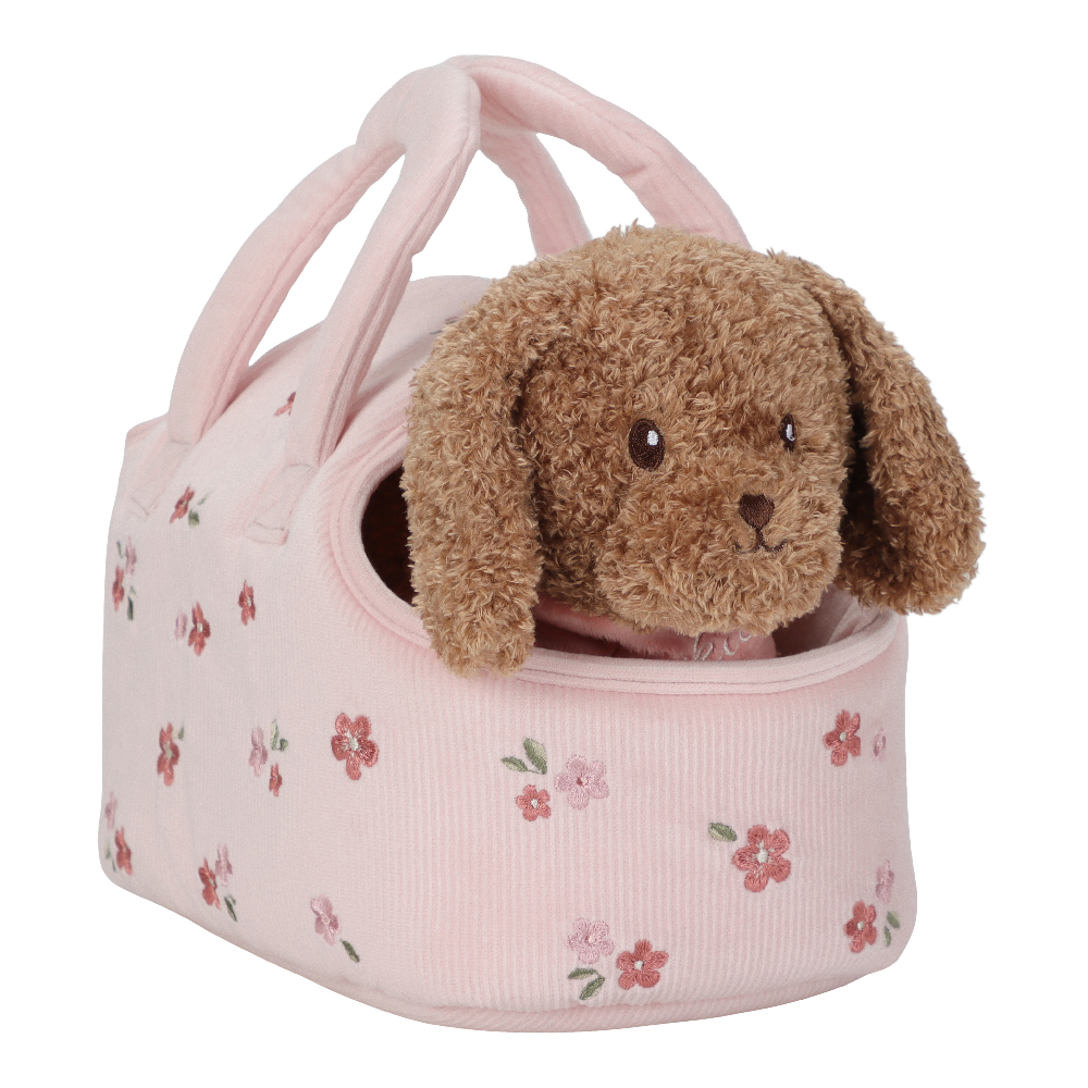 Plys Hunden Jackie I Taske fra Little Dutch
