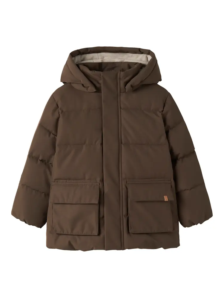 Lamedow03 Puffer Jakke   Dark Earth   98 fra Lil' Atelier
