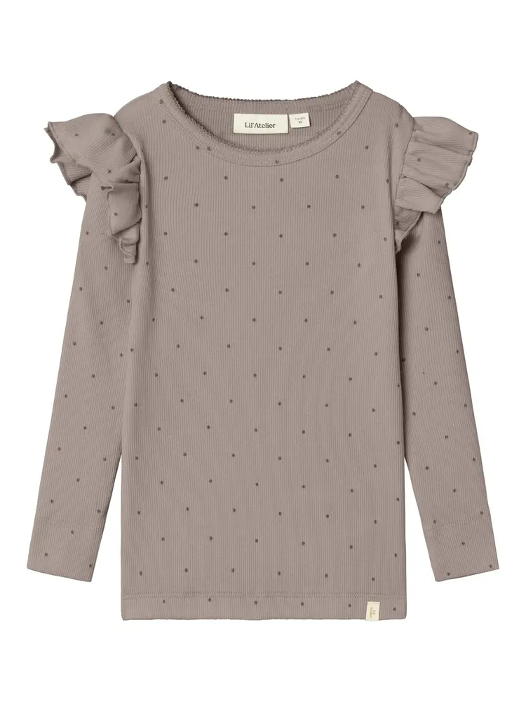 Gago Kuo Langærmet Slim Bluse   Etherea   92 fra Lil' Atelier