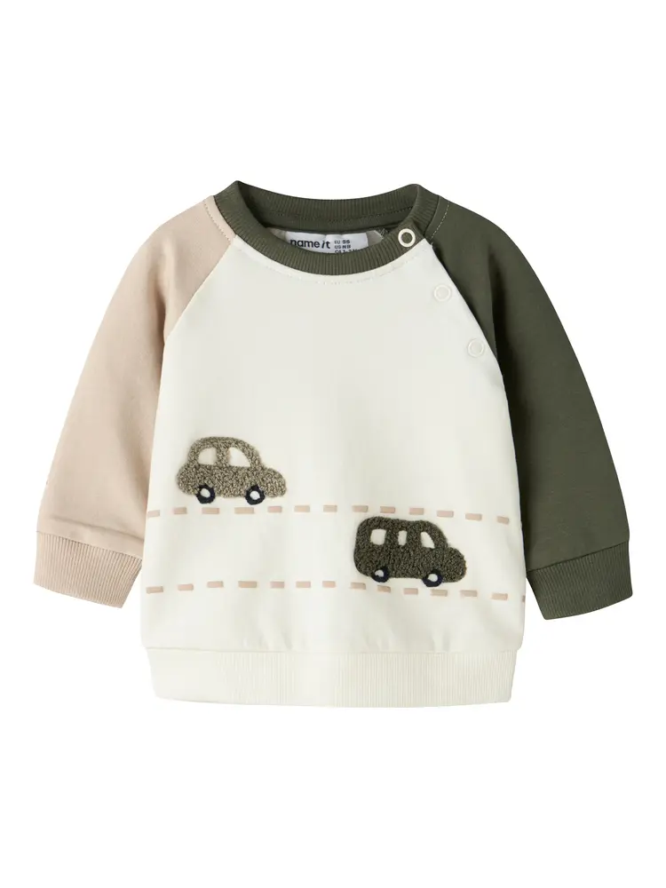 Omand Sweatshirt   Antique White   68 fra Name It