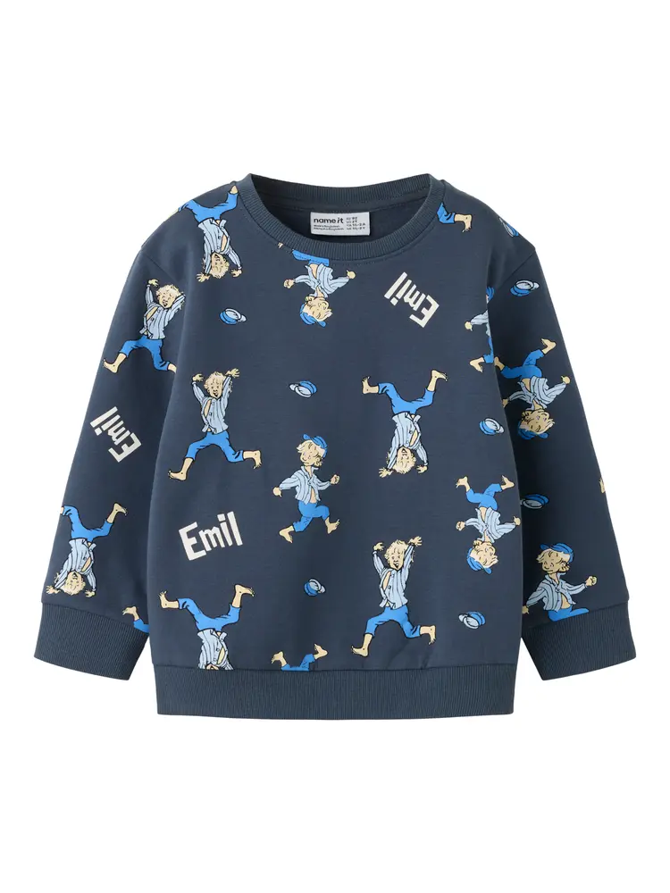 Alfe Emil Sweatshirt   Ombre Blue   86 fra Name It