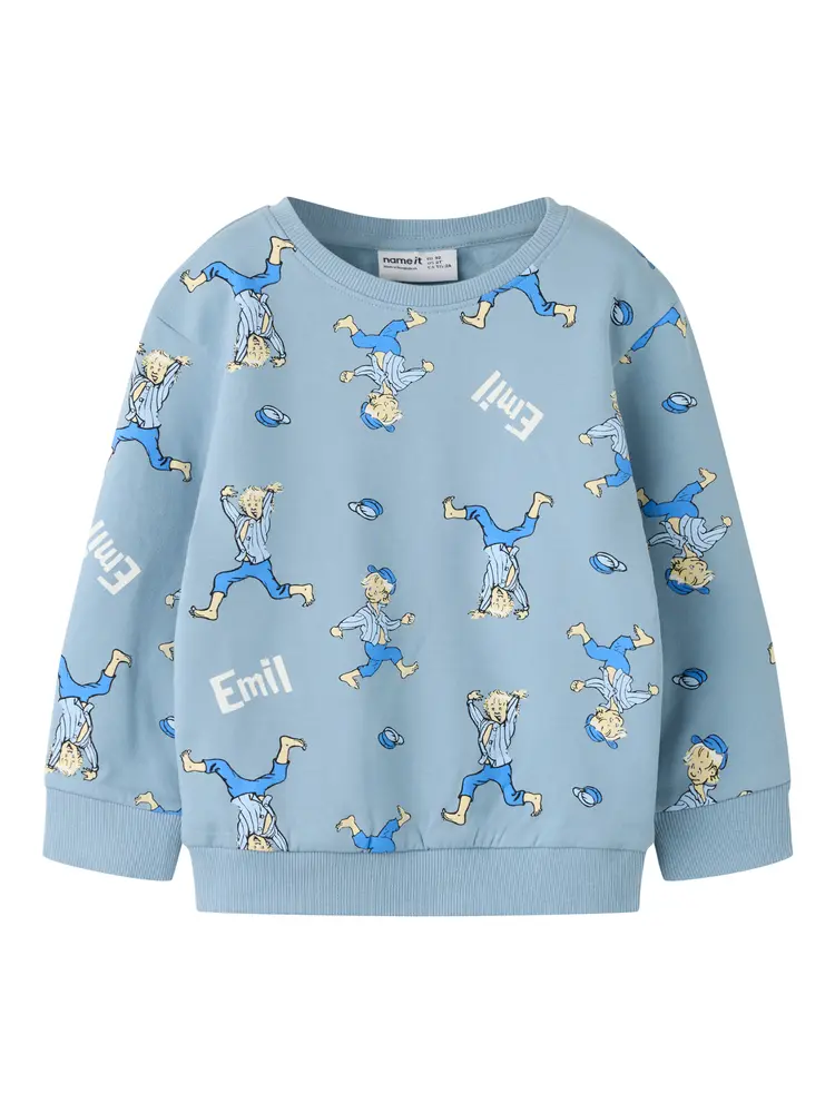 Alfe Emil Sweatshirt   Ashley Blue   86 fra Name It