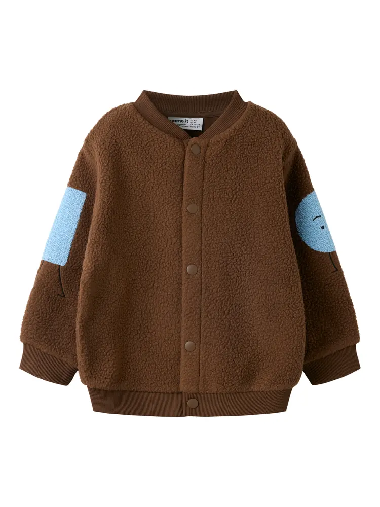 Olanny Teddy Cardigan   Pinecone   116 fra Name It