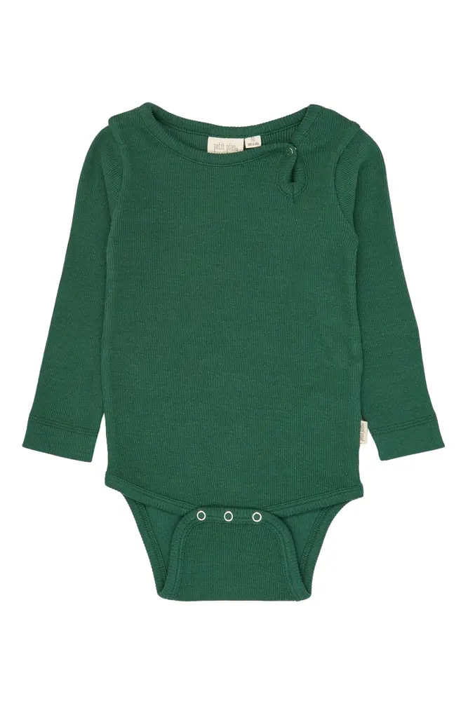 Stone Langærmet Body Trekking Green 92 Cm fra Petit Piao