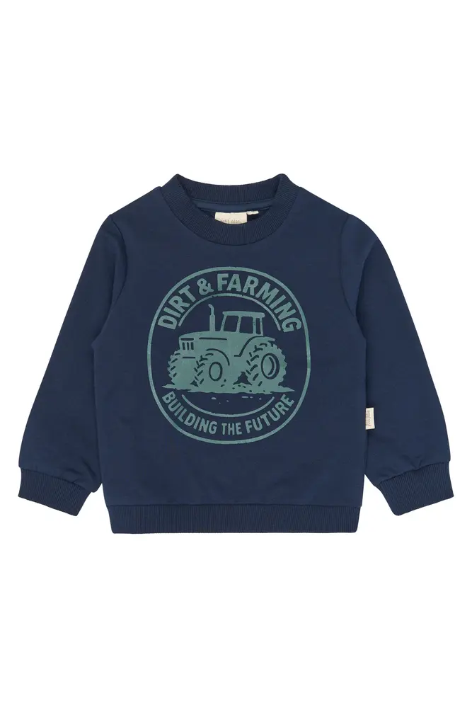 Glen Sweatshirt Navy Blazer 116 Cm fra Petit Piao