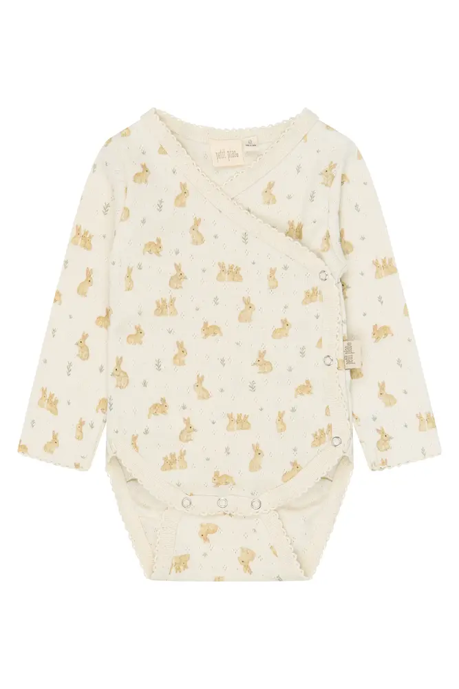 Dio Langærmet Body   Eggnog Rabbit    62 fra Petit Piao