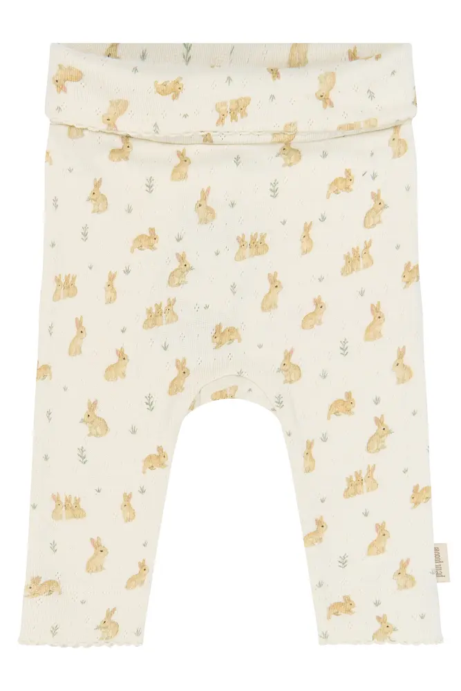Dio High Waist Leggings   Eggnog Rabbit Aop   62 fra Petit Piao